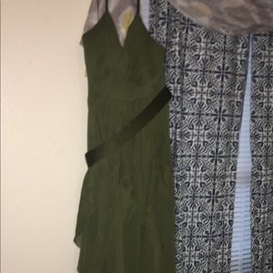 olive green brides maids dress